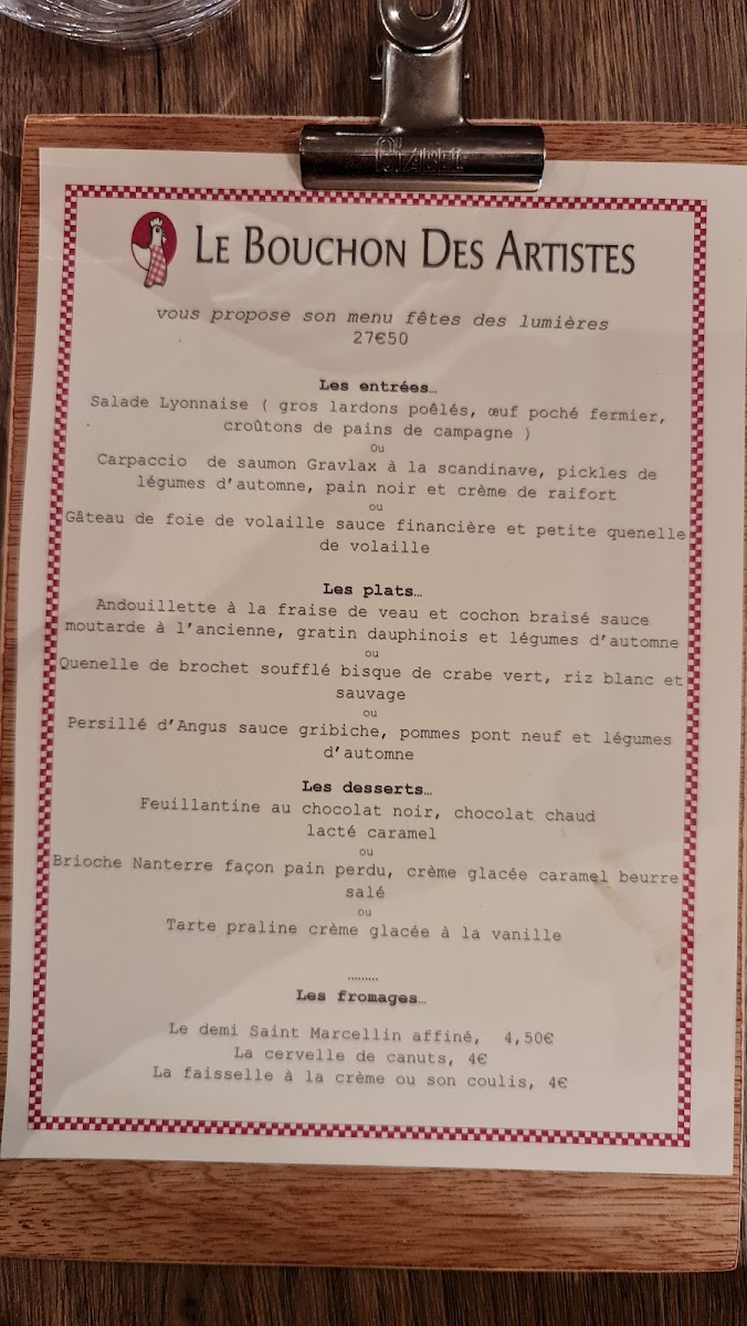 Menu Le Bouchon Des Artistes-10